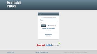 Rentokil eBilling Recipient Login - Rentokil Initial plc