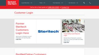 Customer Login | Rentokil Steritech
