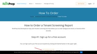 How To Order A Tenant Screening Report | RentPrep