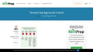 Tenant Background Check for Landlords | RentPrep