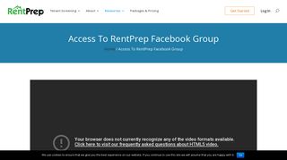 Access To RentPrep Facebook Group | RentPrep