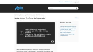 Setting Up Your ComScore Swift Automation – Agile Ticketing Solutions