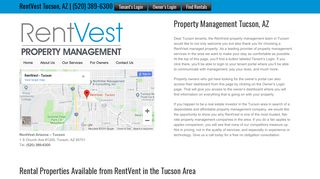 RentVest Tucson - Residential Property Manager