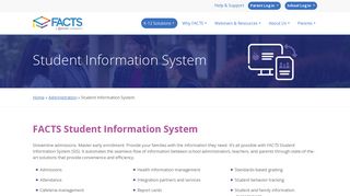 Student Information System - FACTS Management