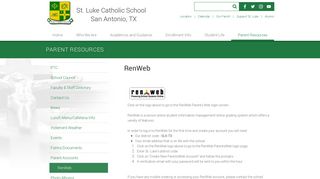 RenWeb | St. Luke Catholic School | San Antonio, TX