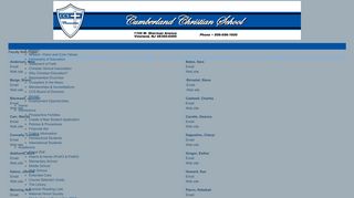 Faculty Web Pages - Cumberland Christian School
