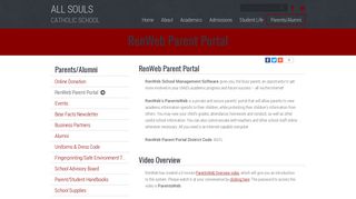 All Souls Catholic School | RenWeb Parent Portal | Sanford, FL