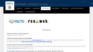 Website Instructions / ParentsWeb FAQs - Epiphany Catholic School
