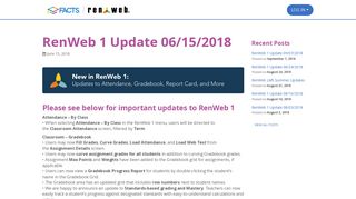 RenWeb 1 Update 06/15/2018 - RenWeb