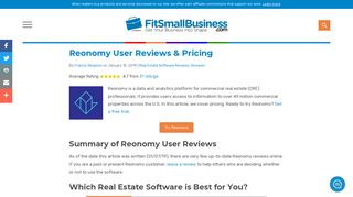 Reonomy User Reviews, Pricing, & Popular Alternatives
