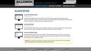 ALLDATA Repair - ALLDATA Support