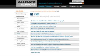 ALLDATA Collision S3500 FAQs - ALLDATA Support