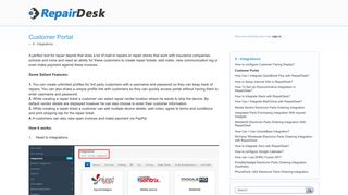 Customer Portal – Customer Feedback for RepairDesk