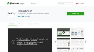 RepairShopr | QuickBooks App Store