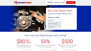 RepairSurge Online Auto Repair Manuals