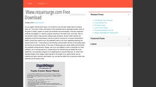 Www.repairsurge.com Free Download - Repairsurge