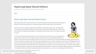 Repairsurge Repair Manual Software | Everything for Clickbank ...
