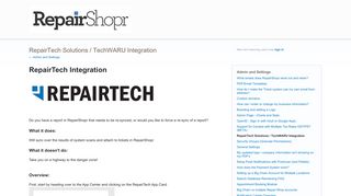 RepairTech Solutions / TechWARU Integration – RepairShopr Help ...