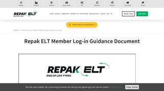 Repak ELT Member Log-in Guidance Document » RepakELT