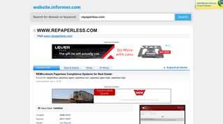 repaperless.com at WI. REMicrotools Paperless Compliance Systems ...