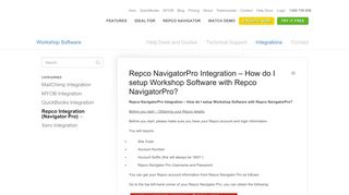 Repco NavigatorPro Integration – How do I setup Workshop Software ...