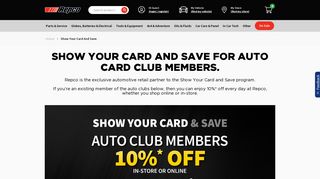 Show Your Card and Save | Repco Australia