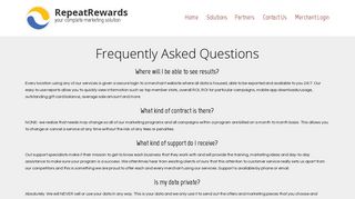 RepeatRewards FAQ