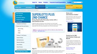 SuperLotto Plus 2nd Chance - California Lottery