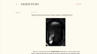'Repleh Snatas' (Play this Game at Midnight) - Creepy Story