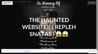 The Haunted Website!! ( REPLEH SNATAS ) - Yugam Arora