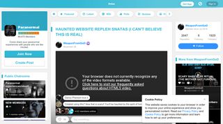 HAUNTED WEBSITE REPLEH SNATAS (I CAN'T BELIEVE THIS IS ...