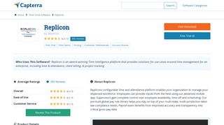 Replicon Reviews and Pricing - 2019 - Capterra