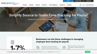 Employee Time Tracking for Payroll with online timesheets - Replicon