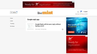 Google Reply app - Livemint