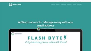 AdWords accounts : Manage many with one email ... - ReportGarden