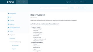 ReportGarden – AdRoll Help