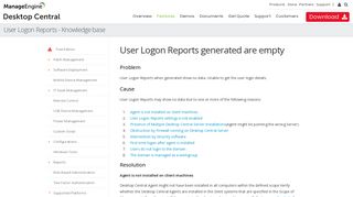 User Logon Reports - ManageEngine
