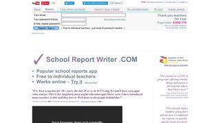 School Report Writer – Teacher's Life Saver!