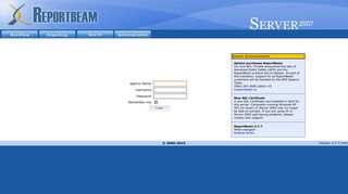 ReportBeam Server 2007 - Login