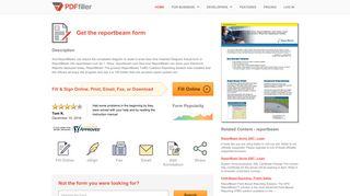 Reportbeam - Fill Online, Printable, Fillable, Blank | PDFfiller