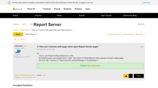 Solved: How can I remove auth page when open Report Server ...