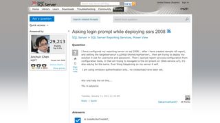Asking login prompt while deploying ssrs 2008 - MSDN - Microsoft