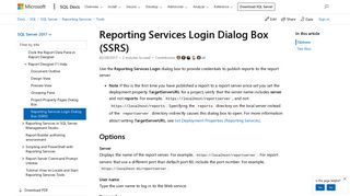 Reporting Services Login Dialog Box (SSRS) - SQL Server Reporting ...