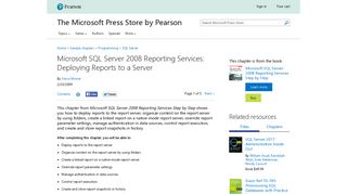 Microsoft SQL Server 2008 Reporting Services: Deploying Reports to ...