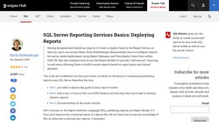 SQL Server Reporting Services Basics: Deploying Reports - Simple Talk