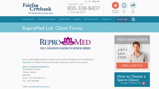 Fairfax Cryobank - ReproMed Ltd. Client Forms