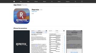 Reprotox on the App Store - iTunes - Apple
