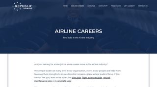 Airline Careers | Airline Jobs | Republic Airline - Republic Airways