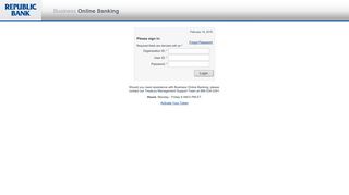 Business Online Banking Login - Republic Bank
