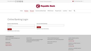 Online Banking Login - Republic Bank
